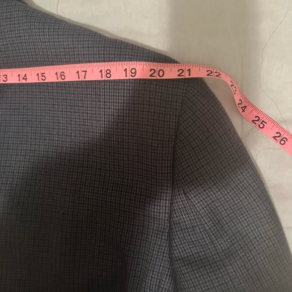 Chaps 48L‎ Sport Coat Navy Blue Plaid Poly Blend Two Button Lined. - Picture 10 of 14